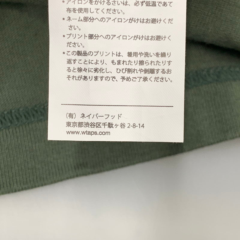 【中古品】【メンズ】 WTAPS ダブルタップス 25SS DOT SIGHT ドットサイト SS ショートスリーブ コットン トップス 半袖 142-260521-ya-11-izu サイズ：03 カラー：グリーン 万代Net店