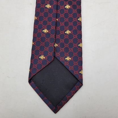 【中古品】【メンズ】 GUCCI グッチ GG＆BEE SILK NECKTIE ジージー アンド ビー シルク ネクタイ 小物 183-260509-cs-25-izu カラー：マルチ 万代Net店