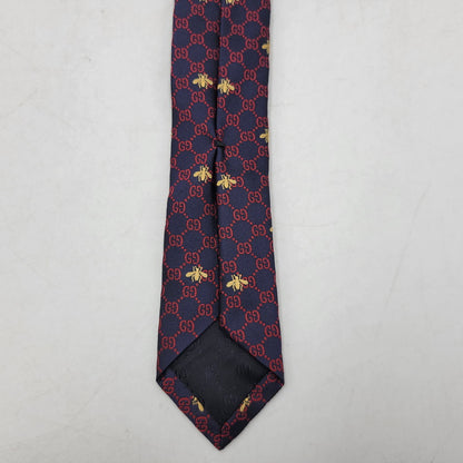 【中古品】【メンズ】 GUCCI グッチ GG＆BEE SILK NECKTIE ジージー アンド ビー シルク ネクタイ 小物 183-260509-cs-25-izu カラー：マルチ 万代Net店