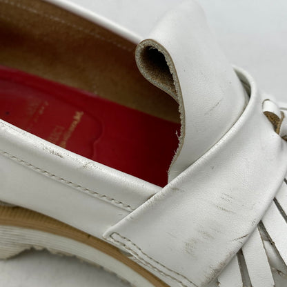 【中古品】【メンズ】 GEORGE COX ジョージコックス × HALLUCI ハルシ TASSEL LOAFERS タッセルローファー シューズ 靴 164-260511-as-09-izu カラー：ホワイト 万代Net店