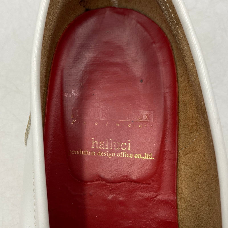【中古品】【メンズ】 GEORGE COX ジョージコックス × HALLUCI ハルシ TASSEL LOAFERS タッセルローファー シューズ 靴 164-260511-as-09-izu カラー：ホワイト 万代Net店