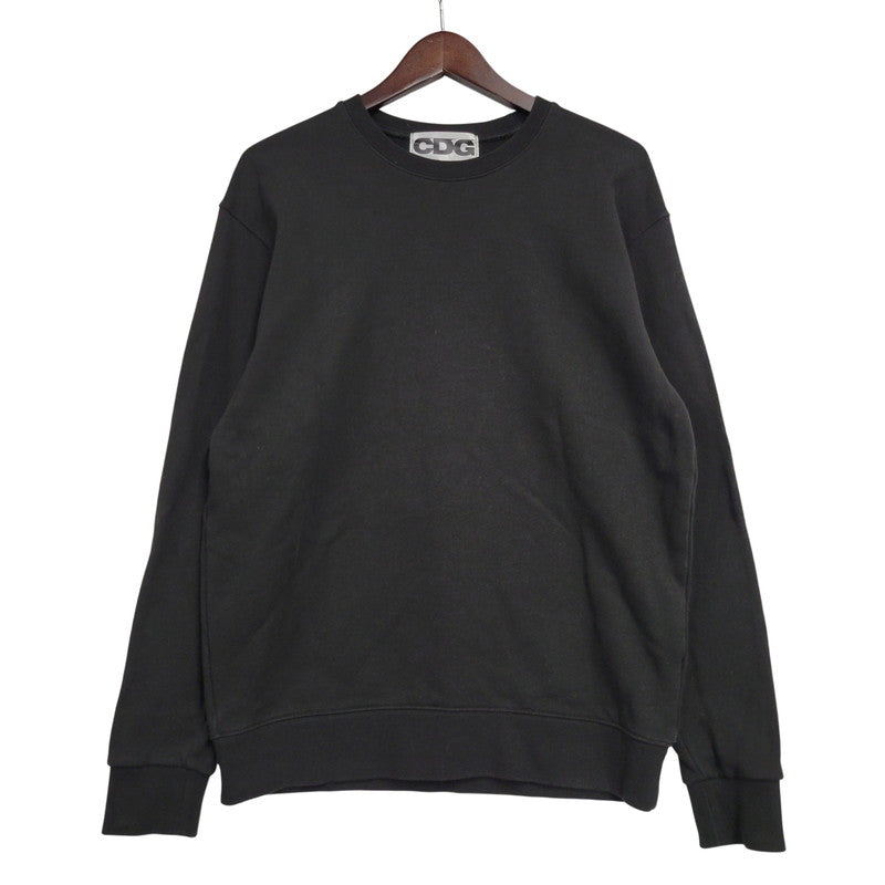 【中古品】【メンズ】 COMME des GARCONS コムデギャルソン CDG CREW NECK SWEATSHIRTS SZ-T002 AD2023 クルーネック スウェットシャツ トレーナー 長袖 トップス 140-260509-as-18-izu サイズ：L カラー：ブラック 万代Net店
