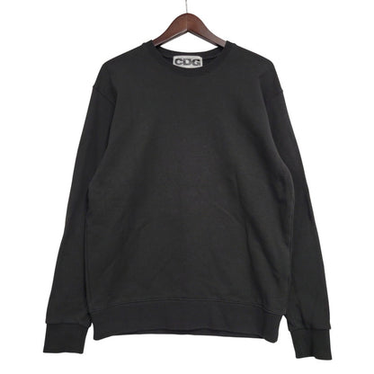 【中古品】【メンズ】 COMME des GARCONS コムデギャルソン CDG CREW NECK SWEATSHIRTS SZ-T002 AD2023 クルーネック スウェットシャツ トレーナー 長袖 トップス 140-260509-as-18-izu サイズ：L カラー：ブラック 万代Net店