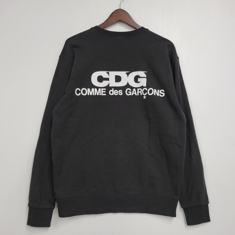 【中古品】【メンズ】 COMME des GARCONS コムデギャルソン CDG CREW NECK SWEATSHIRTS SZ-T002 AD2023 クルーネック スウェットシャツ トレーナー 長袖 トップス 140-260509-as-18-izu サイズ：L カラー：ブラック 万代Net店
