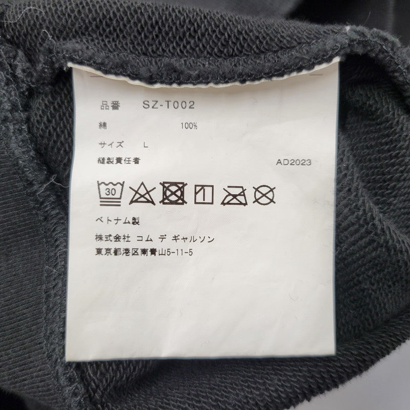 【中古品】【メンズ】 COMME des GARCONS コムデギャルソン CDG CREW NECK SWEATSHIRTS SZ-T002 AD2023 クルーネック スウェットシャツ トレーナー 長袖 トップス 140-260509-as-18-izu サイズ：L カラー：ブラック 万代Net店