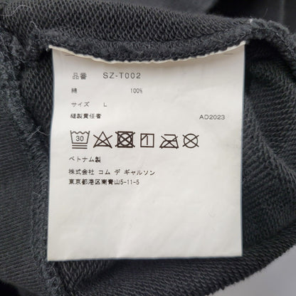 【中古品】【メンズ】 COMME des GARCONS コムデギャルソン CDG CREW NECK SWEATSHIRTS SZ-T002 AD2023 クルーネック スウェットシャツ トレーナー 長袖 トップス 140-260509-as-18-izu サイズ：L カラー：ブラック 万代Net店