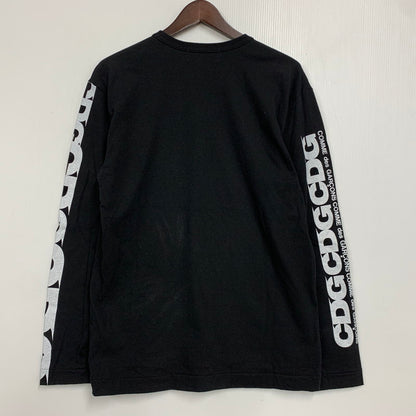 【中古品】【メンズ】 COMME DES GARCONS コムデギャルソン CDG SZ-T007 AD2023 ARM LOGO PRINT アーム ロゴ プリント L S TEE ロングスリーブ Tシャツ トップス 長袖 140-260521-ya-15-izu サイズ：L カラー：ブラック 万代Net店