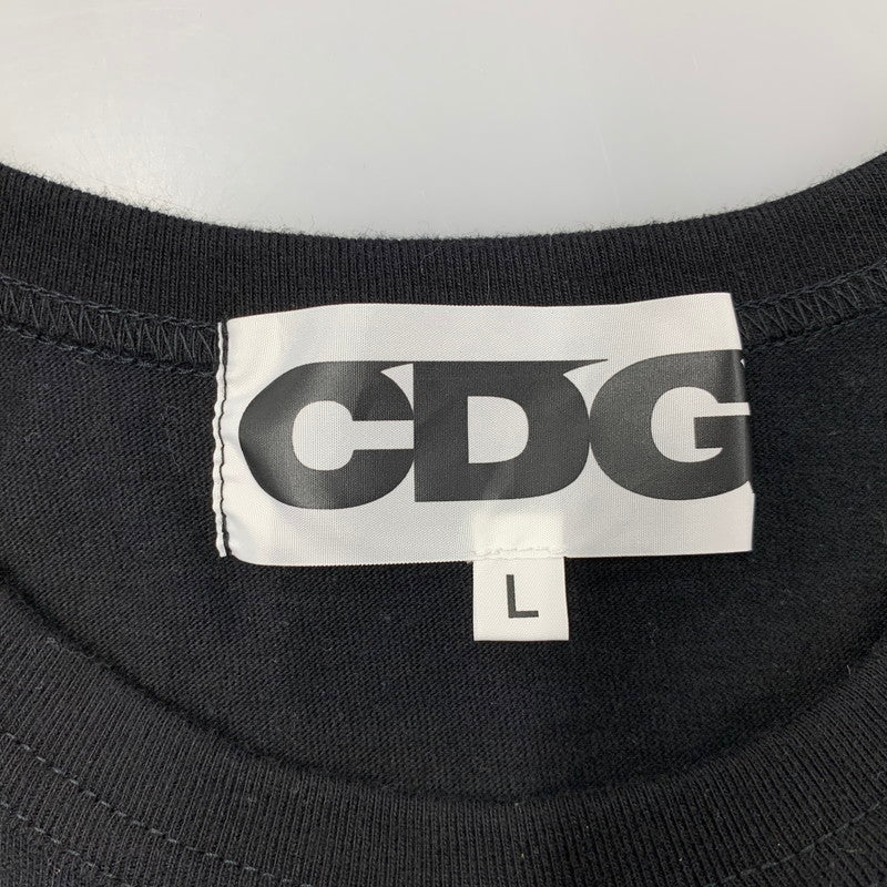 【中古品】【メンズ】 COMME DES GARCONS コムデギャルソン CDG SZ-T007 AD2023 ARM LOGO PRINT アーム ロゴ プリント L S TEE ロングスリーブ Tシャツ トップス 長袖 140-260521-ya-15-izu サイズ：L カラー：ブラック 万代Net店
