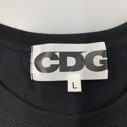【中古品】【メンズ】 COMME DES GARCONS コムデギャルソン CDG SZ-T007 AD2023 ARM LOGO PRINT アーム ロゴ プリント L S TEE ロングスリーブ Tシャツ トップス 長袖 140-260521-ya-15-izu サイズ：L カラー：ブラック 万代Net店
