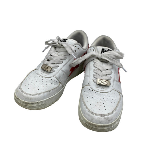 【中古品】【メンズ/レディース】 A BATHING APE アベイシングエイプ × COCA-COLA コカ・コーラ BAPE STA LOW ベイプスタ ロー スニーカー シューズ 靴 162-260511-as-11-izu サイズ：25.5cm カラー：ホワイト 万代Net店