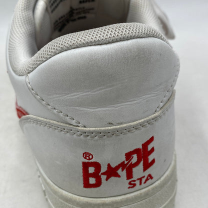 【中古品】【メンズ/レディース】 A BATHING APE アベイシングエイプ × COCA-COLA コカ・コーラ BAPE STA LOW ベイプスタ ロー スニーカー シューズ 靴 162-260511-as-11-izu サイズ：25.5cm カラー：ホワイト 万代Net店
