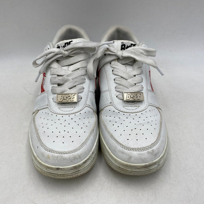 【中古品】【メンズ/レディース】 A BATHING APE アベイシングエイプ × COCA-COLA コカ・コーラ BAPE STA LOW ベイプスタ ロー スニーカー シューズ 靴 162-260511-as-11-izu サイズ：25.5cm カラー：ホワイト 万代Net店
