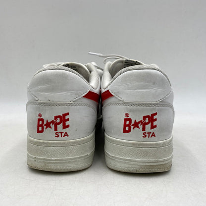 【中古品】【メンズ/レディース】 A BATHING APE アベイシングエイプ × COCA-COLA コカ・コーラ BAPE STA LOW ベイプスタ ロー スニーカー シューズ 靴 162-260511-as-11-izu サイズ：25.5cm カラー：ホワイト 万代Net店