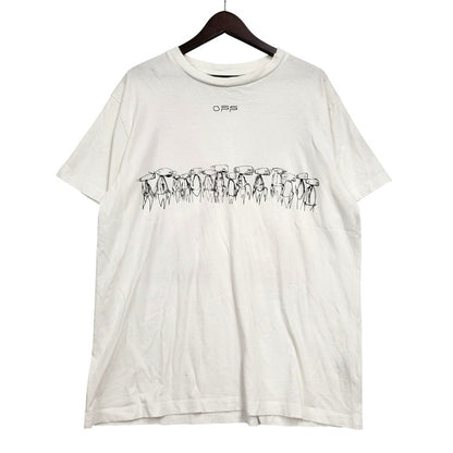 【中古品】【メンズ】 OFF-WHITE オフホワイト × FUTURA フューチュラ FUTURA ATOMS S/S OVER TEE OMAA038S20185052 半袖 Tシャツ トップス 142-260509-as-17-izu サイズ：XXS カラー：ホワイト 万代Net店