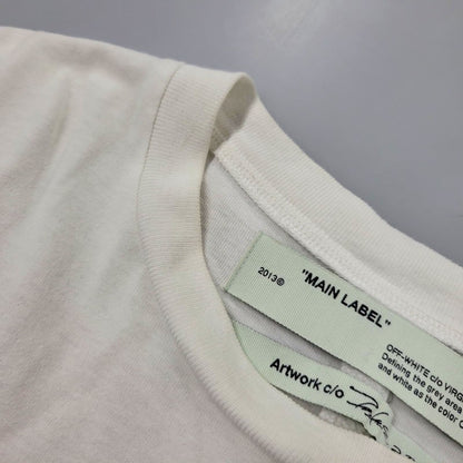 【中古品】【メンズ】 OFF-WHITE オフホワイト × FUTURA フューチュラ FUTURA ATOMS S/S OVER TEE OMAA038S20185052 半袖 Tシャツ トップス 142-260509-as-17-izu サイズ：XXS カラー：ホワイト 万代Net店