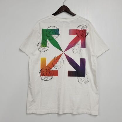 【中古品】【メンズ】 OFF-WHITE オフホワイト × FUTURA フューチュラ FUTURA ATOMS S/S OVER TEE OMAA038S20185052 半袖 Tシャツ トップス 142-260509-as-17-izu サイズ：XXS カラー：ホワイト 万代Net店