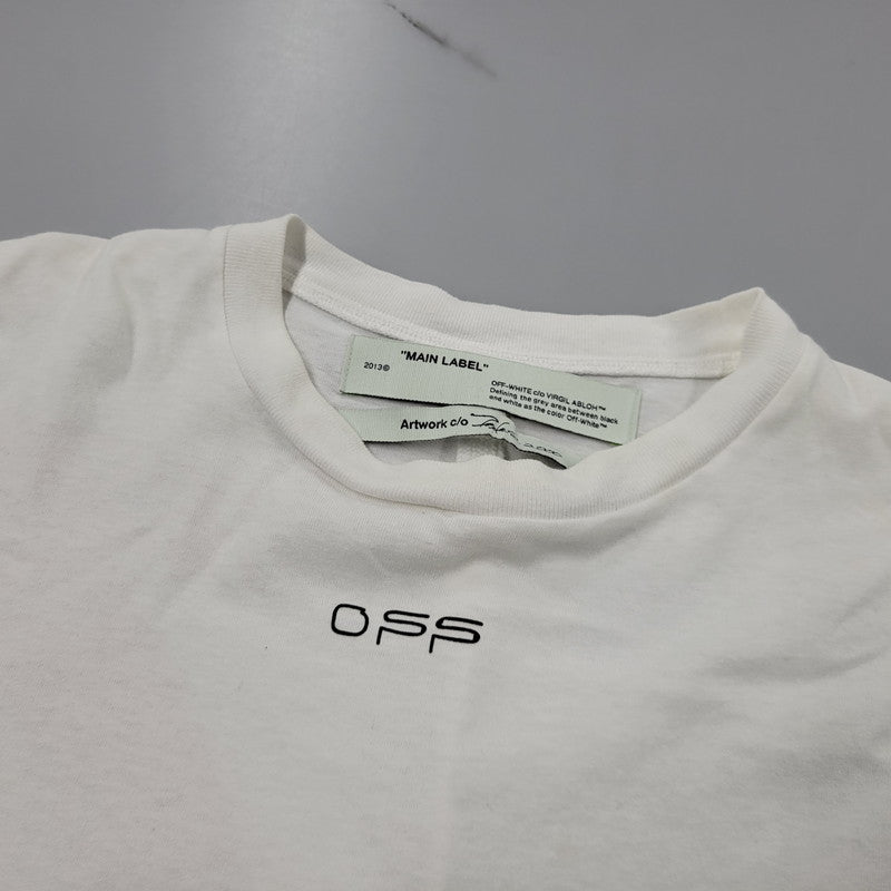 【中古品】【メンズ】 OFF-WHITE オフホワイト × FUTURA フューチュラ FUTURA ATOMS S/S OVER TEE OMAA038S20185052 半袖 Tシャツ トップス 142-260509-as-17-izu サイズ：XXS カラー：ホワイト 万代Net店