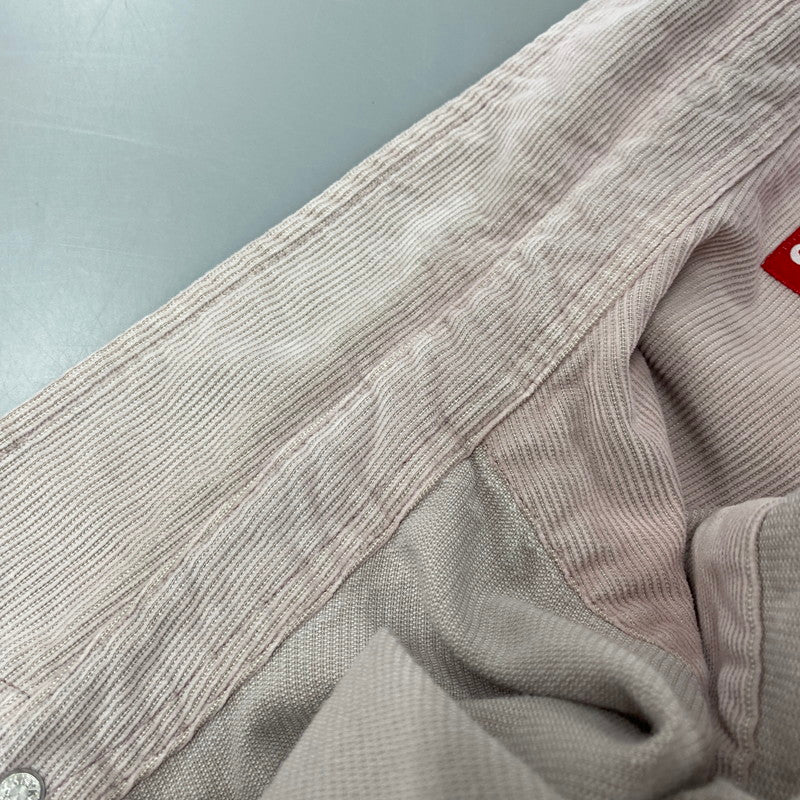 【中古品】【メンズ】 Supreme シュプリーム WASHED CORDUROY SHIRT ウォッシュド コーデュロイ シャツ 長袖 149-260511-as-02-izu サイズ：L カラー：ピンク 万代Net店