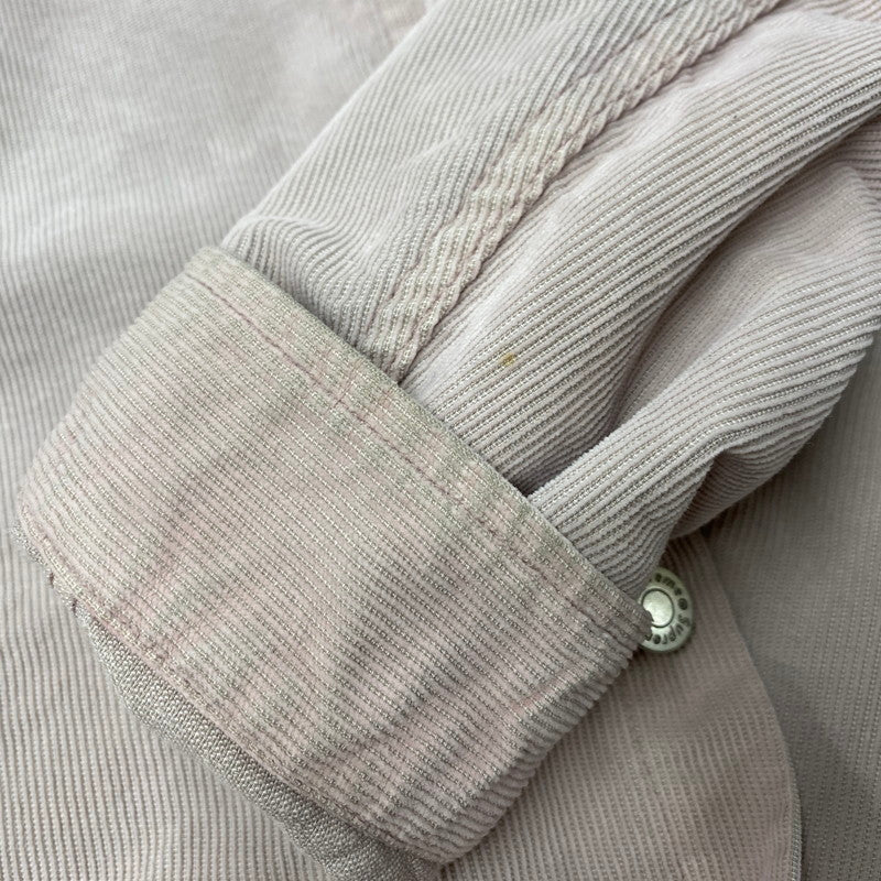 【中古品】【メンズ】 Supreme シュプリーム WASHED CORDUROY SHIRT ウォッシュド コーデュロイ シャツ 長袖 149-260511-as-02-izu サイズ：L カラー：ピンク 万代Net店