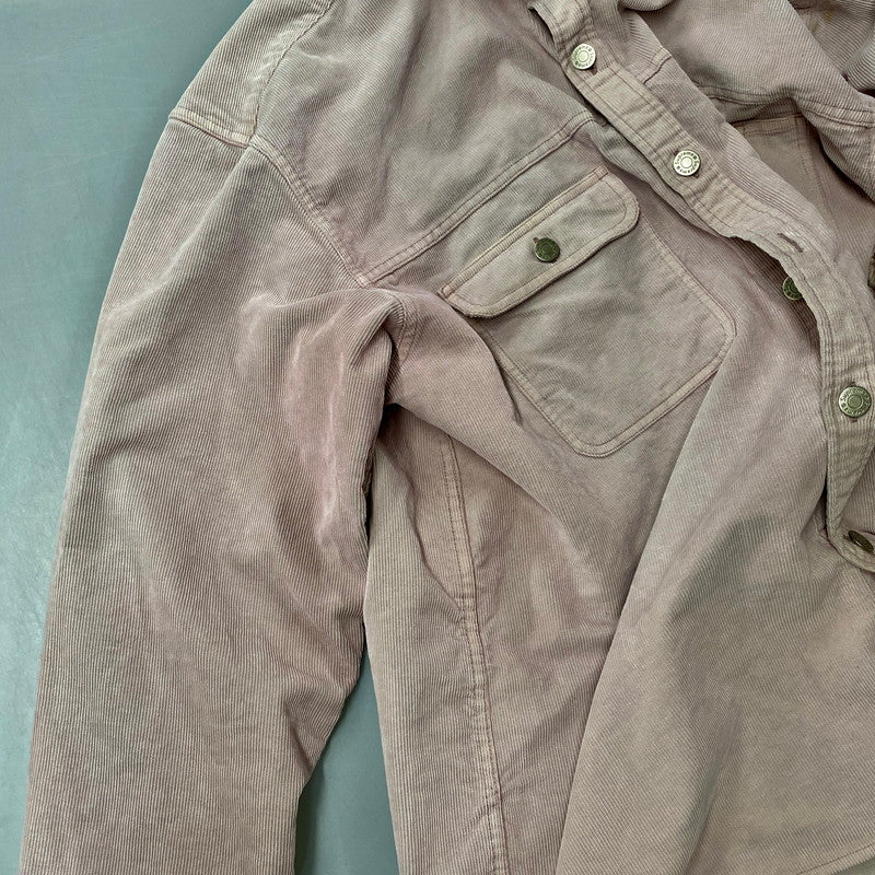 【中古品】【メンズ】 Supreme シュプリーム WASHED CORDUROY SHIRT ウォッシュド コーデュロイ シャツ 長袖 149-260511-as-02-izu サイズ：L カラー：ピンク 万代Net店