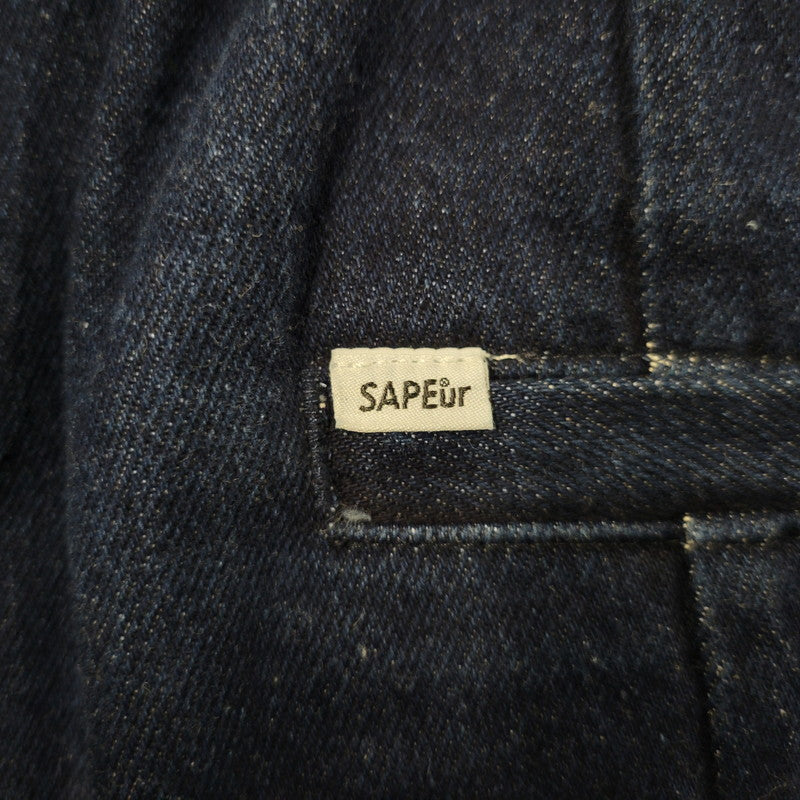 【中古品】【メンズ】 SAPEUR サプール DENIM TRACK PANTS デニム トラック パンツ ズボン ボトムス 153-260510-ya-06-izu サイズ：XXL カラー：インディゴブルー 万代Net店