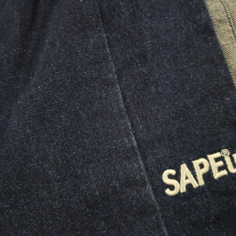 【中古品】【メンズ】 SAPEUR サプール DENIM TRACK PANTS デニム トラック パンツ ズボン ボトムス 153-260510-ya-06-izu サイズ：XXL カラー：インディゴブルー 万代Net店