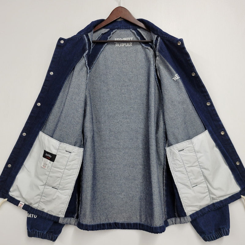 【中古品】【メンズ】 SAPEUR サプール DENIM COACH JACKET デニムコーチジャケット アウター 142-260509-as-16-izu サイズ：XL カラー：インディゴ 万代Net店