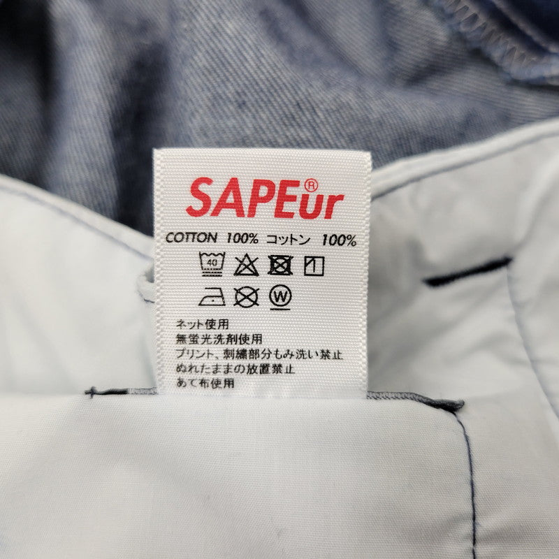 【中古品】【メンズ】 SAPEUR サプール DENIM COACH JACKET デニムコーチジャケット アウター 142-260509-as-16-izu サイズ：XL カラー：インディゴ 万代Net店