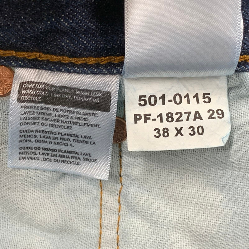 【中古品】【メンズ】 LEVI'S リーバイス 00501-0115 501 DENIM PANTS デニム パンツ ズボン ボトムス 158-260521-ya-16-izu サイズ：38×30 カラー：インディゴ 万代Net店