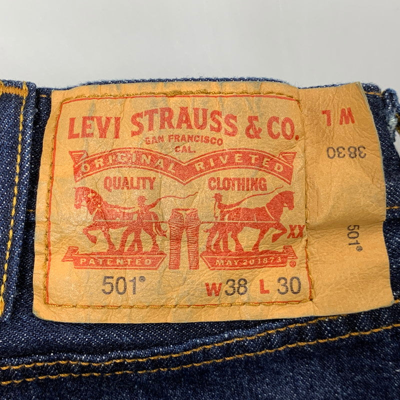 【中古品】【メンズ】 LEVI'S リーバイス 00501-0115 501 DENIM PANTS デニム パンツ ズボン ボトムス 158-260521-ya-16-izu サイズ：38×30 カラー：インディゴ 万代Net店
