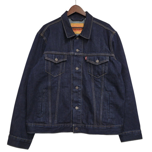 【中古品】【メンズ】 LEVI'S PREMIUM リーバイスプレミアム A3174-0030 TYPE1 RELAXED DENIM TRACKER JACKET タイプワン リラックス デニム トラッカー ジャケット アウター 147-260509-cs-34-izu サイズ：L カラー：インディゴ 万代Net店