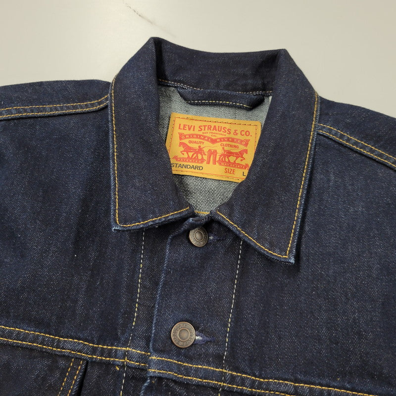 【中古品】【メンズ】 LEVI'S PREMIUM リーバイスプレミアム A3174-0030 TYPE1 RELAXED DENIM TRACKER JACKET タイプワン リラックス デニム トラッカー ジャケット アウター 147-260509-cs-34-izu サイズ：L カラー：インディゴ 万代Net店