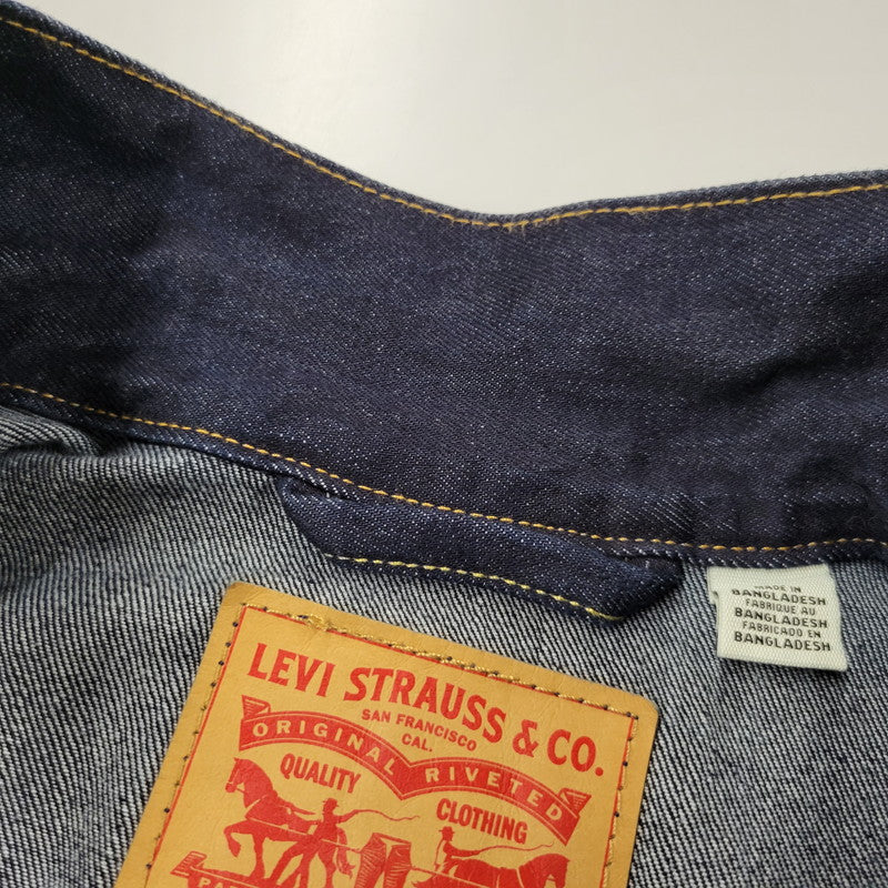 【中古品】【メンズ】 LEVI'S PREMIUM リーバイスプレミアム A3174-0030 TYPE1 RELAXED DENIM TRACKER JACKET タイプワン リラックス デニム トラッカー ジャケット アウター 147-260509-cs-34-izu サイズ：L カラー：インディゴ 万代Net店