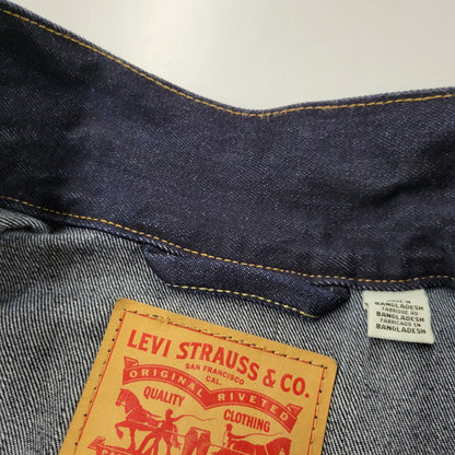 【中古品】【メンズ】 LEVI'S PREMIUM リーバイスプレミアム A3174-0030 TYPE1 RELAXED DENIM TRACKER JACKET タイプワン リラックス デニム トラッカー ジャケット アウター 147-260509-cs-34-izu サイズ：L カラー：インディゴ 万代Net店