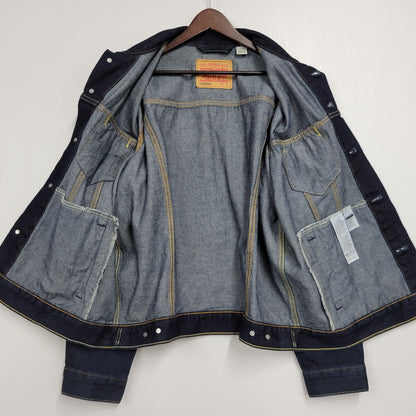 【中古品】【メンズ】 LEVI'S PREMIUM リーバイスプレミアム A3174-0030 TYPE1 RELAXED DENIM TRACKER JACKET タイプワン リラックス デニム トラッカー ジャケット アウター 147-260509-cs-34-izu サイズ：L カラー：インディゴ 万代Net店