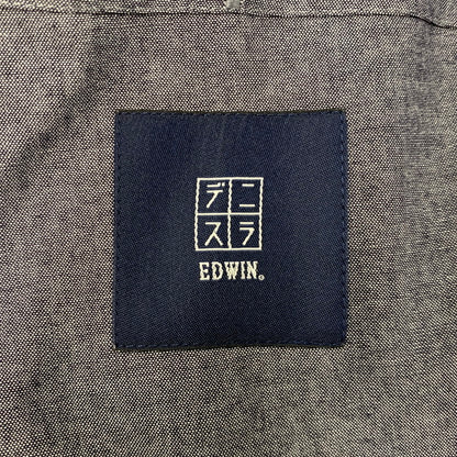 【中古品】【メンズ】 EDWIN エドウィン EDB804 デニスラ テーラードジャケット ストレッチ ビジネス アウター 147-260521-ya-14-izu サイズ：XL カラー：ネイビー 万代Net店