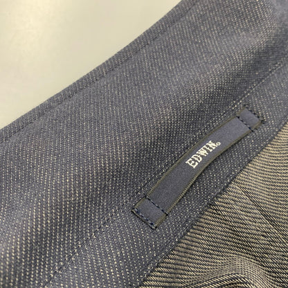 【中古品】【メンズ】 EDWIN エドウィン EDB804 デニスラ テーラードジャケット ストレッチ ビジネス アウター 147-260521-ya-14-izu サイズ：XL カラー：ネイビー 万代Net店