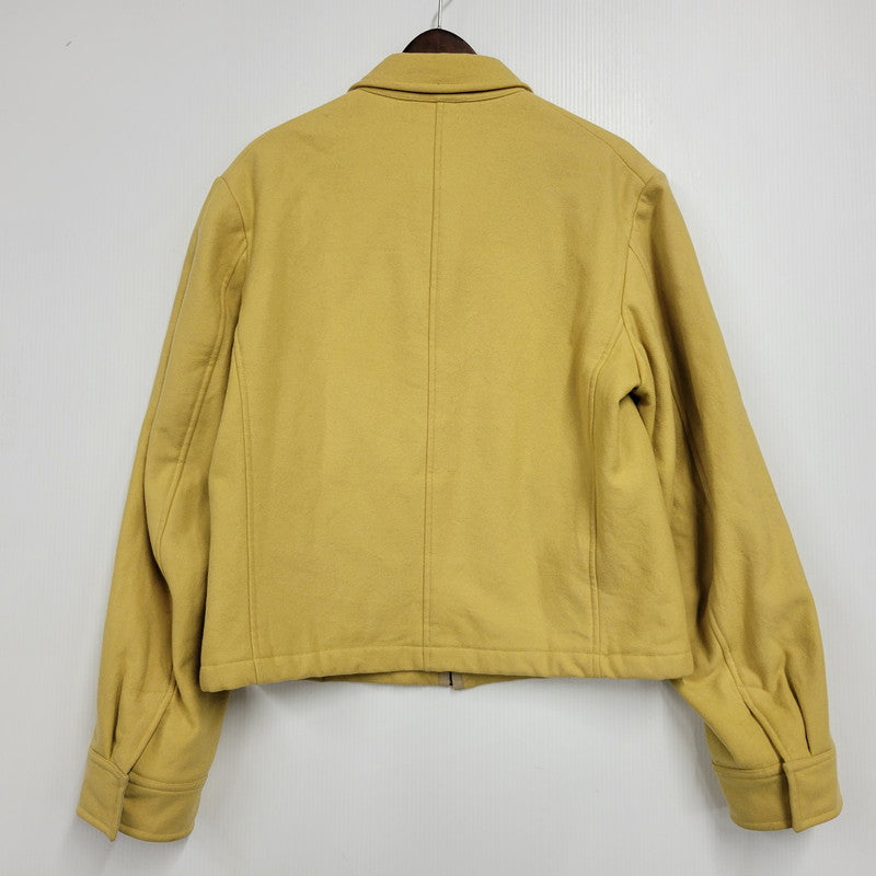 【中古品】【メンズ】 DRIES VAN NOTEN ドリスヴァンノッテン ベルギー製 WOOL JACKET ウール ジャケット アウター 141-260510-ya-02-izu サイズ：下記参照 カラー：イエロー 万代Net店