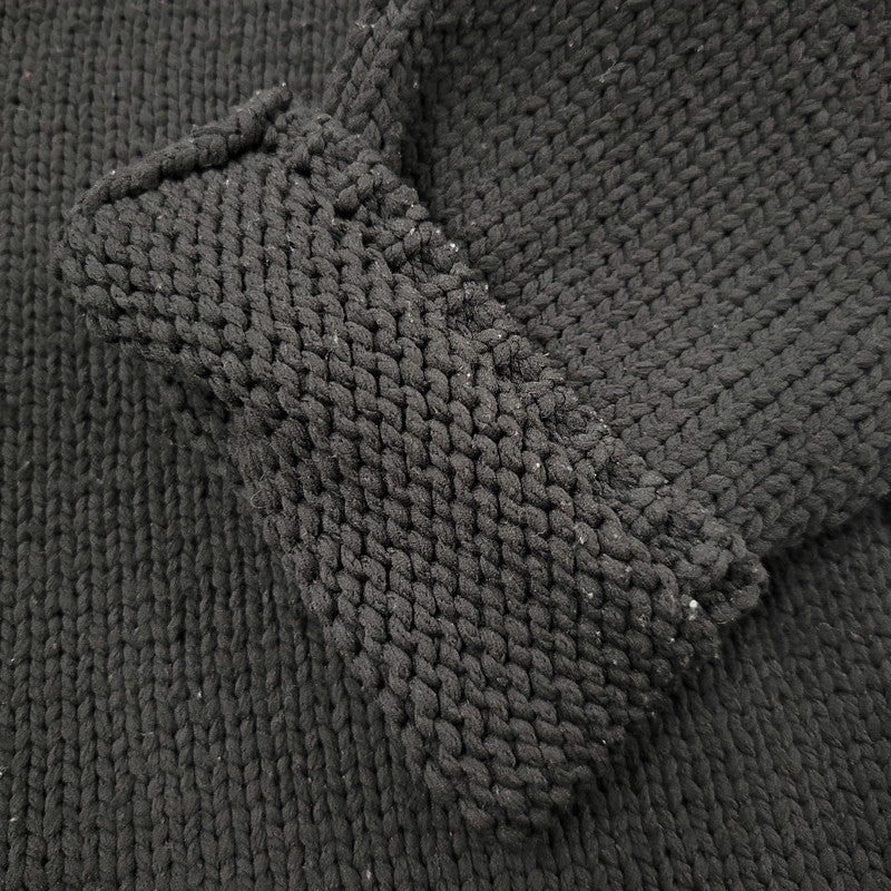 【中古品】【メンズ】 COMME DES GARCONS HOMME PLUS コムデギャルソンオムプリュス PL-N010 23AW CABLE KNIT CARDIGAN ケーブル ニット カーディガン トップス 長袖 140-260510-ya-04-izu サイズ：L カラー：BLACK 万代Net店