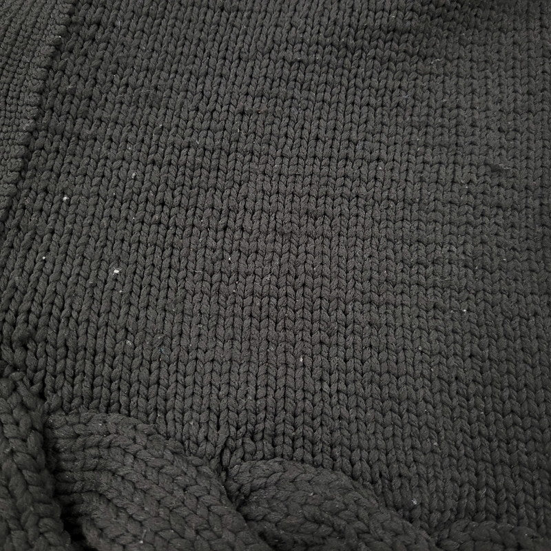 【中古品】【メンズ】 COMME DES GARCONS HOMME PLUS コムデギャルソンオムプリュス PL-N010 23AW CABLE KNIT CARDIGAN ケーブル ニット カーディガン トップス 長袖 140-260510-ya-04-izu サイズ：L カラー：BLACK 万代Net店