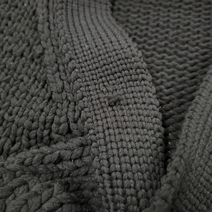 【中古品】【メンズ】 COMME DES GARCONS HOMME PLUS コムデギャルソンオムプリュス PL-N010 23AW CABLE KNIT CARDIGAN ケーブル ニット カーディガン トップス 長袖 140-260510-ya-04-izu サイズ：L カラー：BLACK 万代Net店