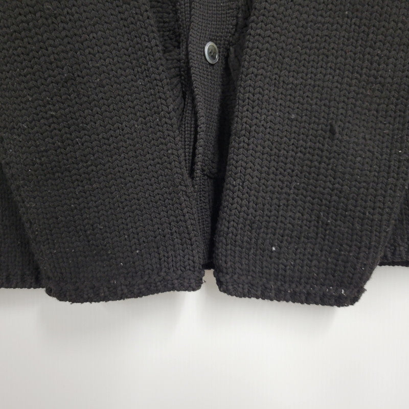 【中古品】【メンズ】 COMME DES GARCONS HOMME PLUS コムデギャルソンオムプリュス PL-N010 23AW CABLE KNIT CARDIGAN ケーブル ニット カーディガン トップス 長袖 140-260510-ya-04-izu サイズ：L カラー：BLACK 万代Net店