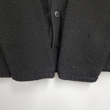 【中古品】【メンズ】 COMME DES GARCONS HOMME PLUS コムデギャルソンオムプリュス PL-N010 23AW CABLE KNIT CARDIGAN ケーブル ニット カーディガン トップス 長袖 140-260510-ya-04-izu サイズ：L カラー：BLACK 万代Net店