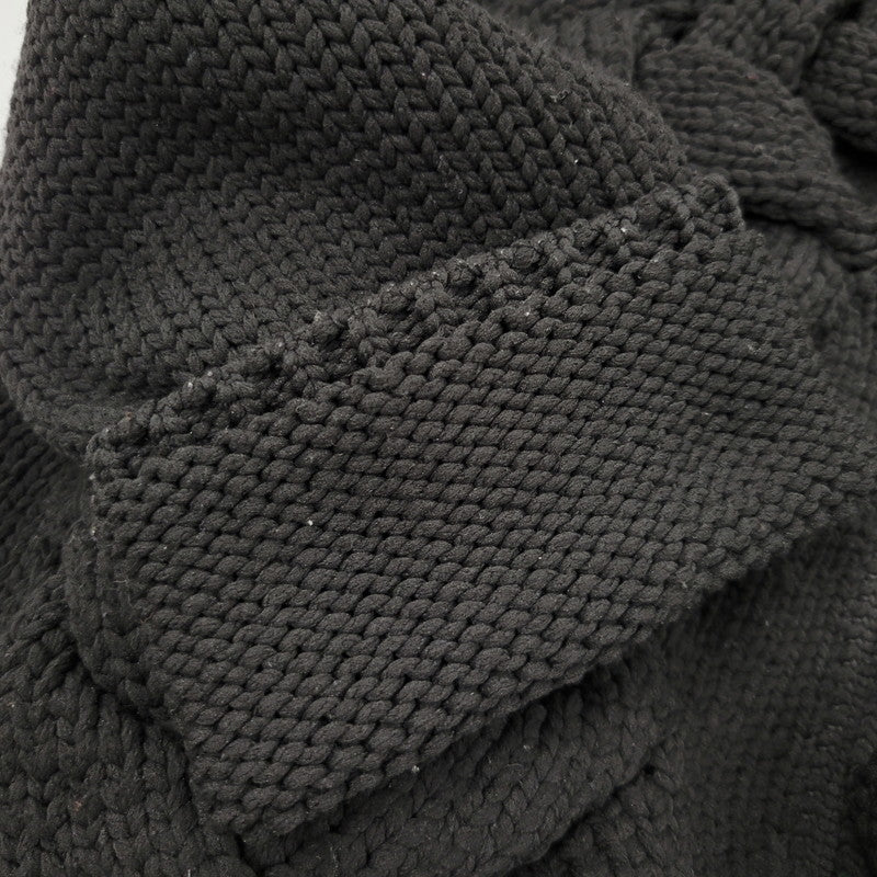 【中古品】【メンズ】 COMME DES GARCONS HOMME PLUS コムデギャルソンオムプリュス PL-N010 23AW CABLE KNIT CARDIGAN ケーブル ニット カーディガン トップス 長袖 140-260510-ya-04-izu サイズ：L カラー：BLACK 万代Net店