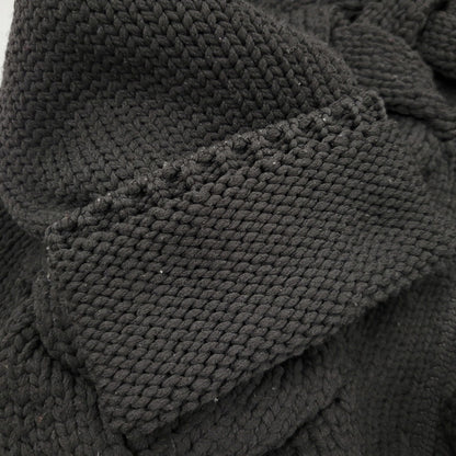 【中古品】【メンズ】 COMME DES GARCONS HOMME PLUS コムデギャルソンオムプリュス PL-N010 23AW CABLE KNIT CARDIGAN ケーブル ニット カーディガン トップス 長袖 140-260510-ya-04-izu サイズ：L カラー：BLACK 万代Net店