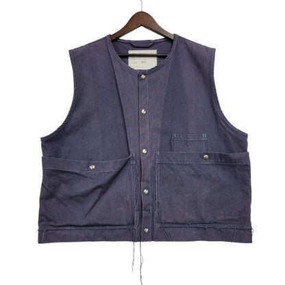 【中古品】【メンズ】 CAMIEL FORTGENS カミエルフォートヘンス 017 SNAP VEST スナップ ベスト 141-260509-cs-31-izu サイズ：L カラー：ネイビー系 万代Net店