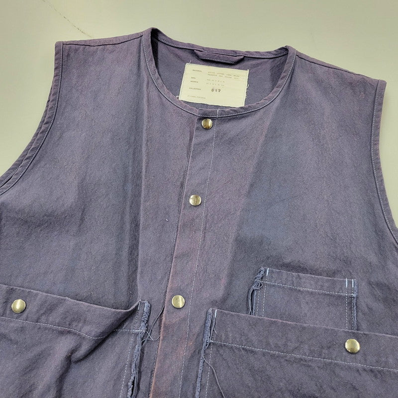 【中古品】【メンズ】 CAMIEL FORTGENS カミエルフォートヘンス 017 SNAP VEST スナップ ベスト 141-260509-cs-31-izu サイズ：L カラー：ネイビー系 万代Net店