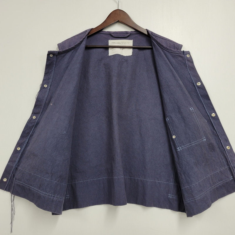 【中古品】【メンズ】 CAMIEL FORTGENS カミエルフォートヘンス 017 SNAP VEST スナップ ベスト 141-260509-cs-31-izu サイズ：L カラー：ネイビー系 万代Net店