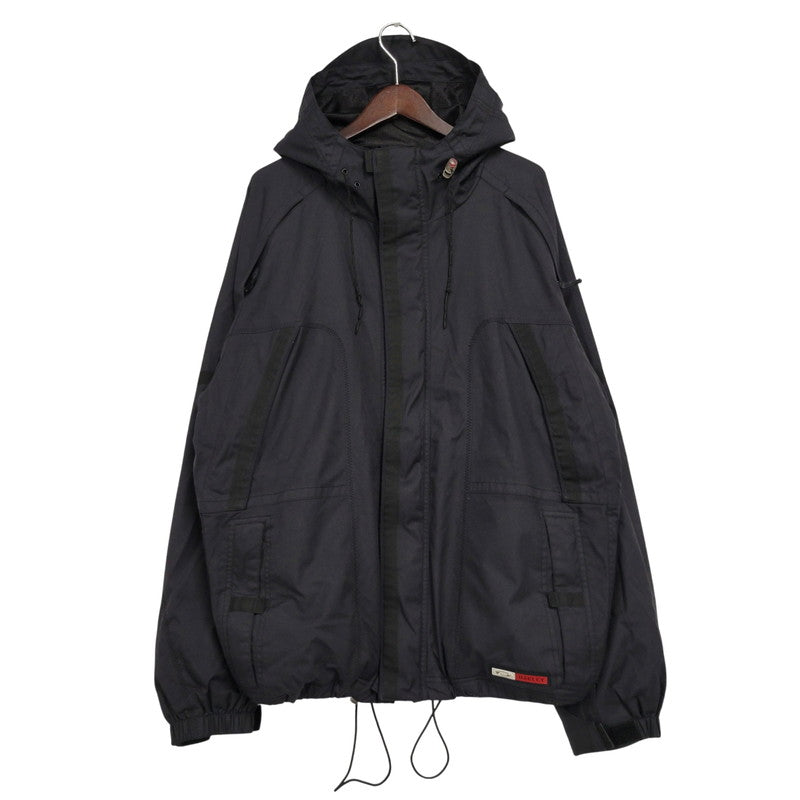 【中古品】【メンズ】 OAKLEY オークリー 赤タグ 90～00’S SNOWBOARD JACKET スノーボード ジャケット アウター 146-260510-ya-03-izu サイズ：L カラー：BLACK 万代Net店