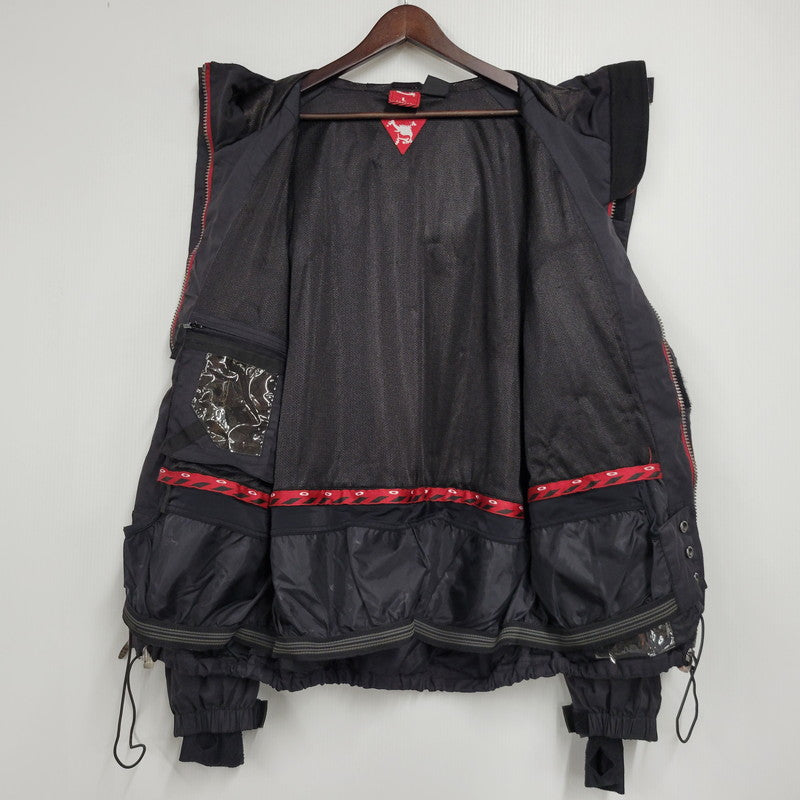【中古品】【メンズ】 OAKLEY オークリー 赤タグ 90～00’S SNOWBOARD JACKET スノーボード ジャケット アウター 146-260510-ya-03-izu サイズ：L カラー：BLACK 万代Net店